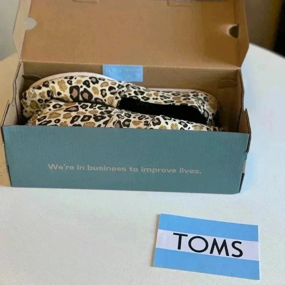 Tom’s Sparkle Cheetah Alpargata - Size 8 - Picture 8 of 14